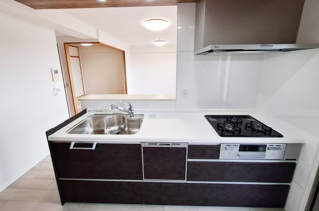 ルイシャトレ諏訪ノ森のキッチン|キッチン：食洗機付きシステムキッチンを新調済み。