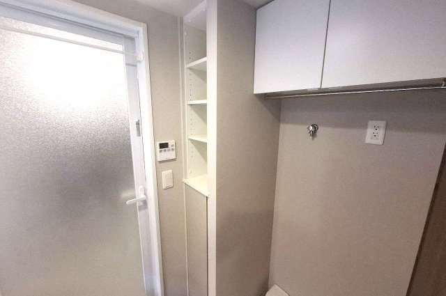 グランクラッセ上野芝向ヶ丘の収納|洗面室内リネン庫