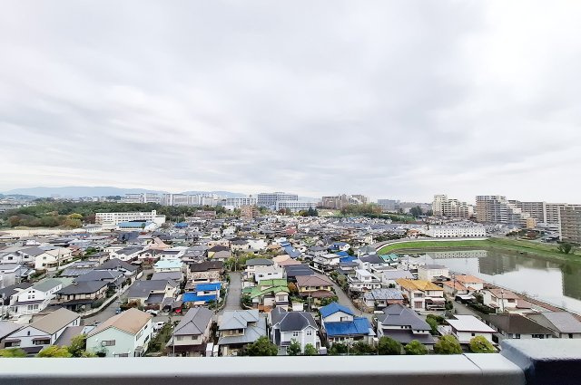 泉北星和台コーポラスの展望|眺望：12階建て10階部分で眺望良好。
