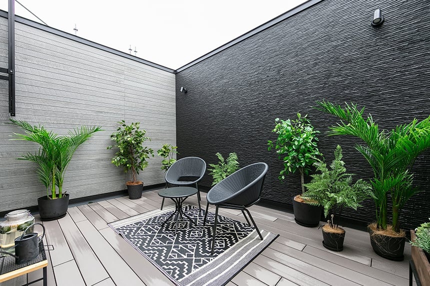 八軒8条西2丁目　のバルコニー