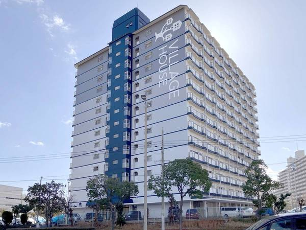 ビレッジハウス港島タワー1号棟の外観|きれいな外観です