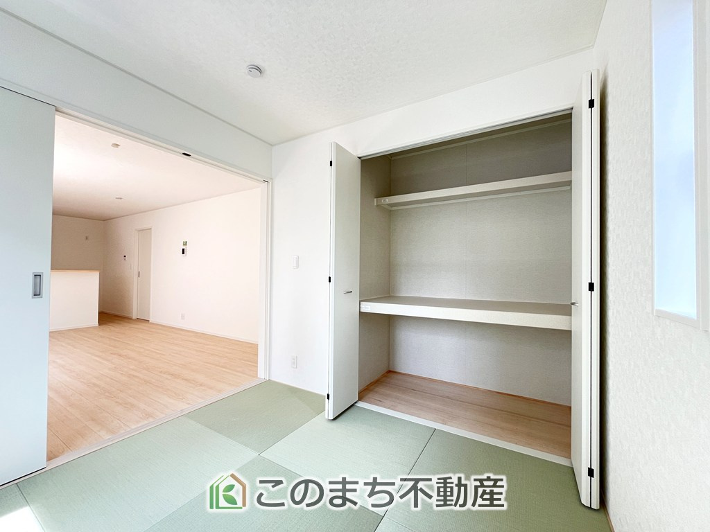 CRADLEGARDEN小山市横倉第4の和室|お子様の遊びやお昼寝、来客用の応接室など、ライフスタイルに合わせてお使いいただけます。
