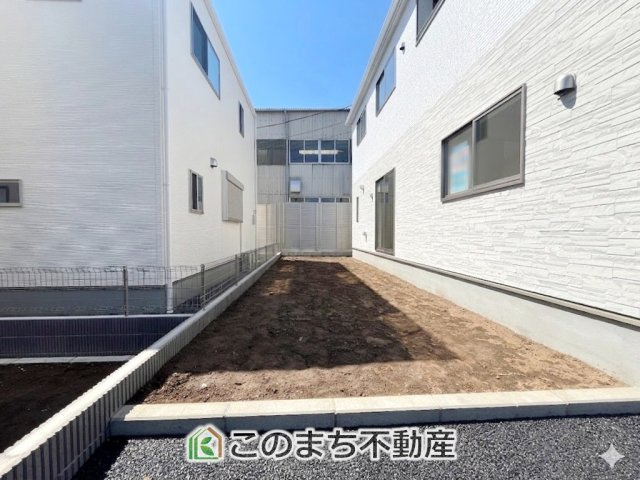 CRADLEGARDEN小山市横倉第4の庭|大きなお庭でご家族や友人を招いてＢＢＱもできますね！お子様の水遊びにもぴったりです☆
