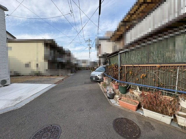 日置荘西町４丁　売土地の前面道路含む現地写真|【人生での大きなお買い物です！ぜひ自由設計をお選びください】