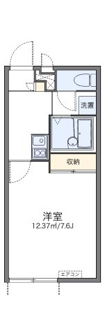 レオパレスイルクオーレの間取り