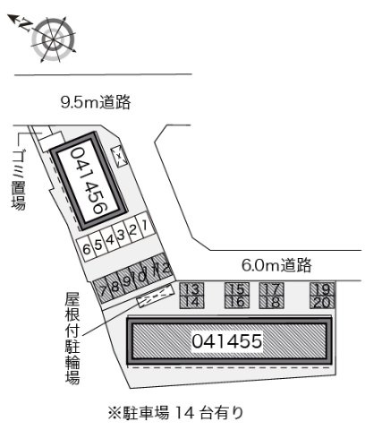レオネクスト花水木の駐車場