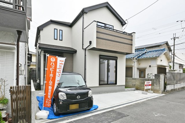 ハートフルタウン伊丹市奥畑2丁目新築一戸建て│3LDK+駐車2台可(車種制限有)の外観|住宅性能等級4分取得で地震に強い×幼稚園・保育所・小中学校が近くて小さなお子様も安心「イオンモール昆陽」まで徒歩6分。皆様からのご連絡を心よりお待ちしております。