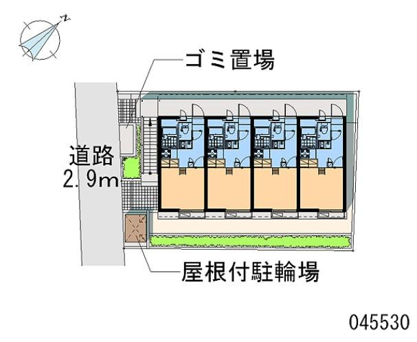 レオパレスウインドコートの区画図