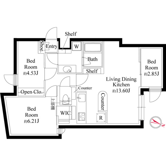 【間取り】 | グランパセオ代々木上原