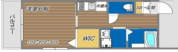 WING湊川公園の間取り