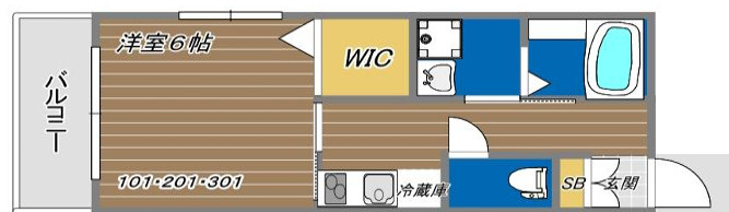WING湊川公園の間取り