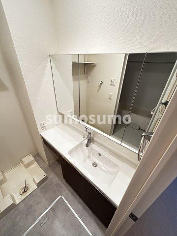 T-Villageの洗面所|広い洗面スペース