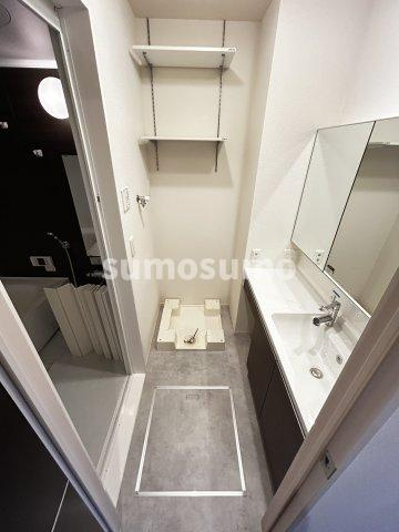 T-Villageの洗面所|ゆったりとスペースのある洗面所