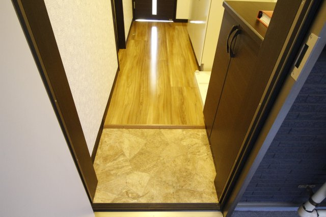 AQUE3の玄関|ゆったりとした玄関です