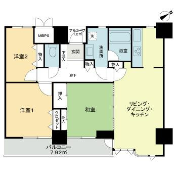 【間取り】 | ライオンズプラザ大宮