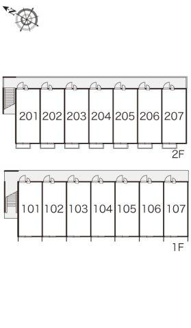 レオパレスウィスタリア坂出の区画図