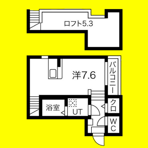 Precious Court御器所　名古屋市賃貸　仲介手数料無料の間取り