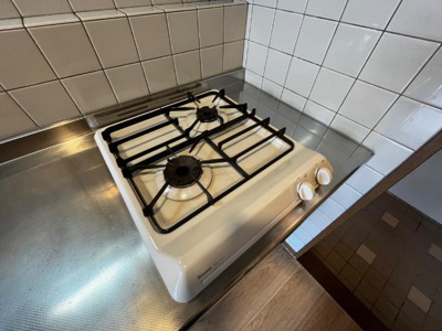 【キッチン】 | サンコート東山 | 2口ガスコンロ