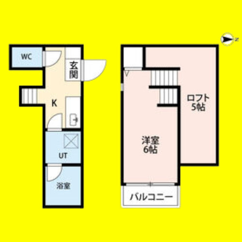 アルバーノ北山　名古屋市賃貸　仲介手数料無料の間取り