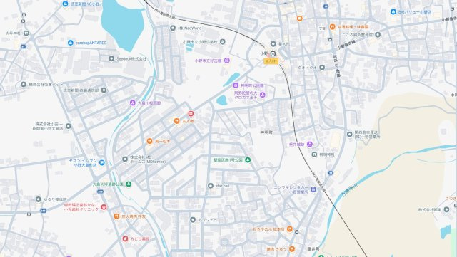 小野市神明町　第2期　新築一戸建ての地図
