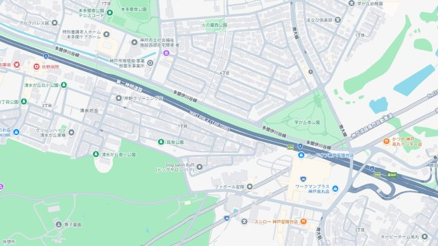 神戸市垂水区清水が丘　第3期　新築一戸建ての地図
