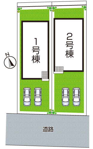 神戸市垂水区清水が丘　第3期　新築一戸建ての区画図|全2区画