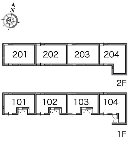 レオネクストアルカディアⅡの区画図