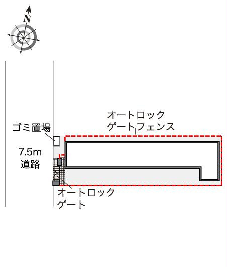 レオネクストアルカディアⅡの区画図