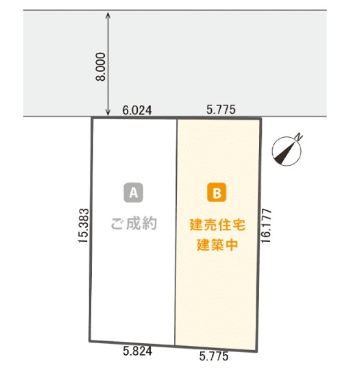 美園9条1丁目の区画図