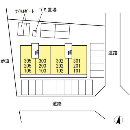 メゾンＮの区画図