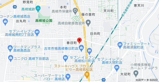 プレアール高槻春日の地図