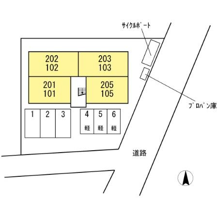 あかりの区画図