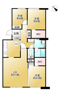 【間取り】 | 高槻阿武山二番街208棟