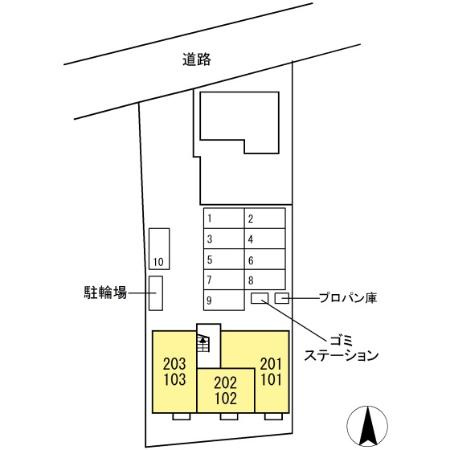 Ｃｏｎｆｉａｎｃｅ　Ｋの区画図