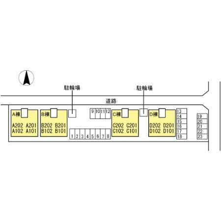サンハイツ　いたの　A棟の区画図
