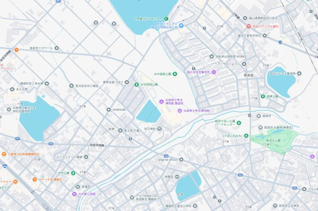 加古郡播磨町大中　新築一戸建ての地図