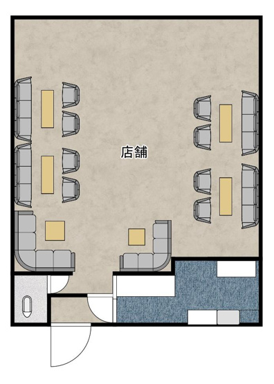 【間取り】 | 大宝4丁目店舗