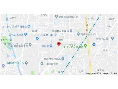アプレシオ西冠1の地図