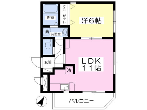 コーポサンフレンズ【キャッシュバック対象物件】の間取り
