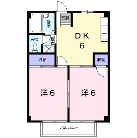 シティハイツ小銭Ｂの間取り