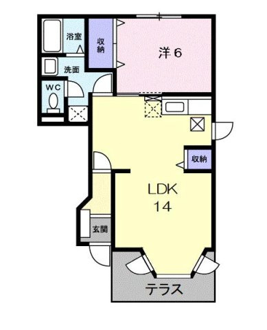 クレストハイムＣの間取り