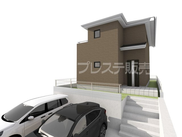 奈良市千代ヶ丘２丁目の新築一戸建 全２区画の完成予想図|１号地建物完成イメージ／ご内覧いただけるモデルハウスもあります♪※現地に係員は常駐しておりません。