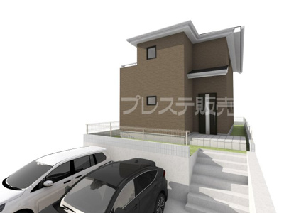 【完成予想図】 | 奈良市千代ヶ丘２丁目の新築一戸建 全２区画 | １号地建物完成イメージ／ご内覧いただけるモデルハウスもあります♪※現地に係員は常駐しておりません。