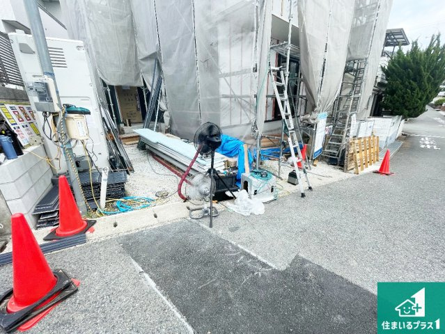 神戸市西区今寺　新築一戸建ての外観|周辺は落ち着いた街並みの住宅地！子育てがしやすい住環境です！まだ未完成ですが、現地でしかわからない事もございます。是非一度ご覧ください。