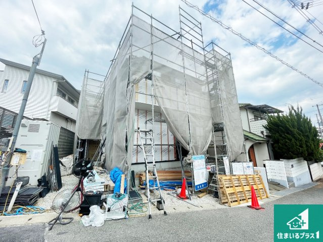 神戸市西区今寺　新築一戸建ての外観|周辺は落ち着いた街並みの住宅地！子育てがしやすい住環境です！まだ未完成ですが、現地でしかわからない事もございます。是非一度ご覧ください。