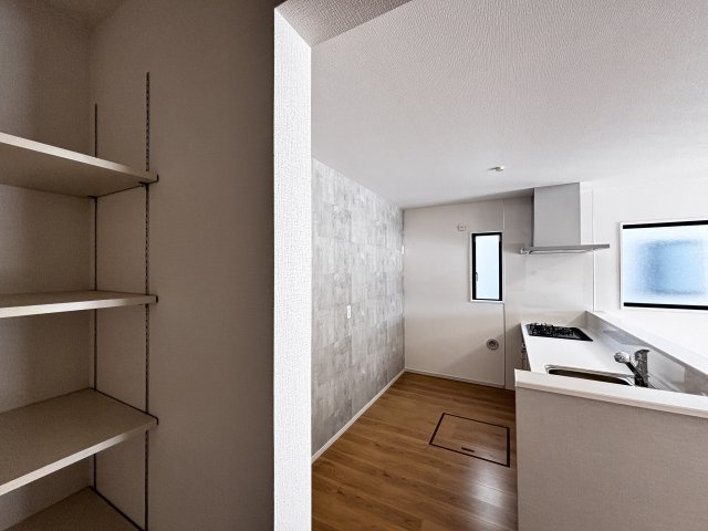 新築戸建　可部東1丁目(No.３／No.４)の収納|パントリー
