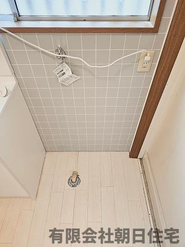 【ランドリースペース】 | 古志原2丁目収益戸建 | 室内洗濯機置き場です