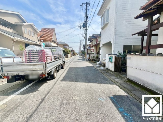 八幡市川口西扇　01期　1号棟の前面道路含む現地写真|4月6日　現地写真更新