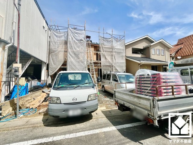 八幡市川口西扇　01期　1号棟の外観|4月6日　現地写真更新