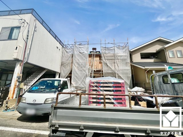 八幡市川口西扇　01期　1号棟の外観|4月6日　現地写真更新